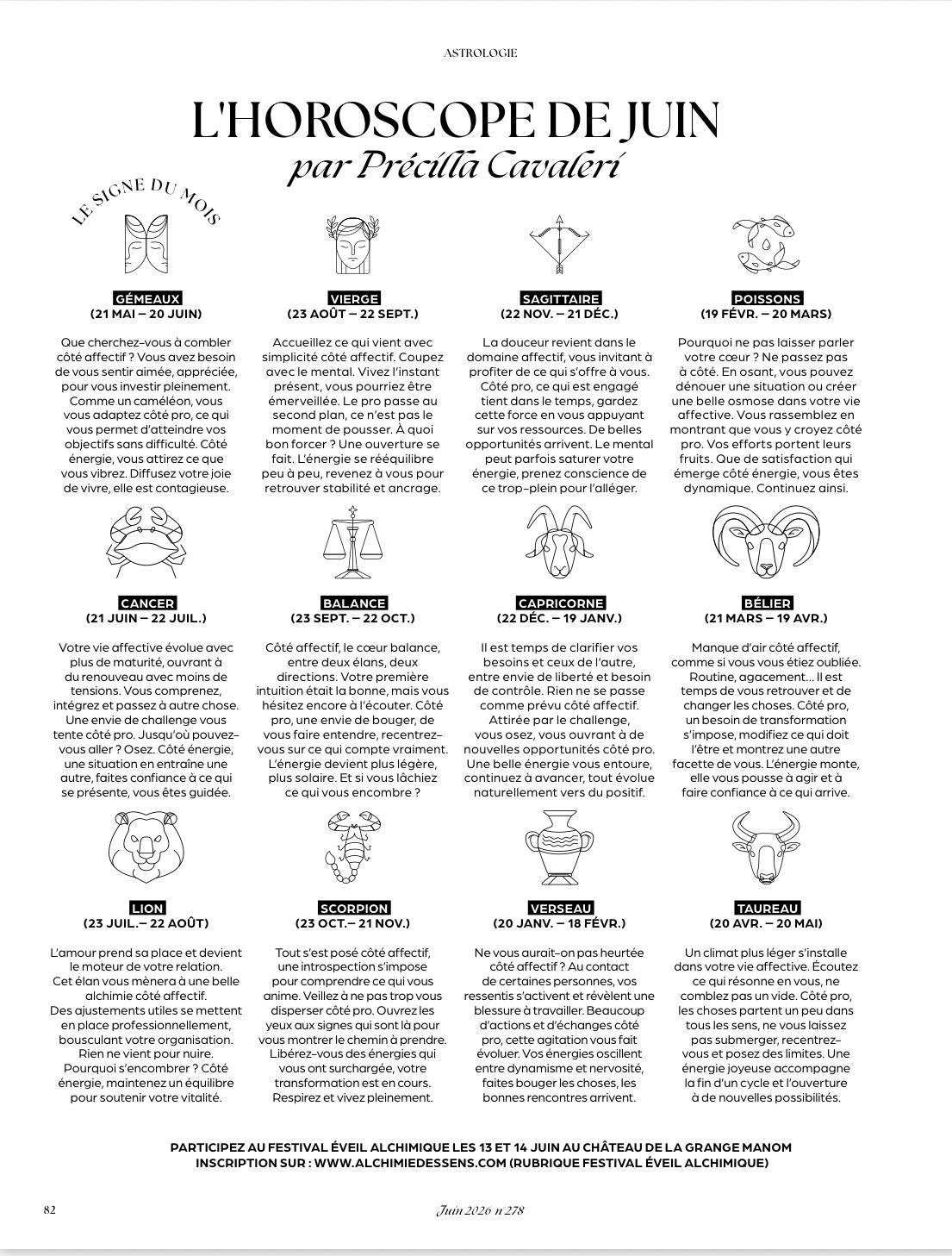 Horoscope Juin 2026